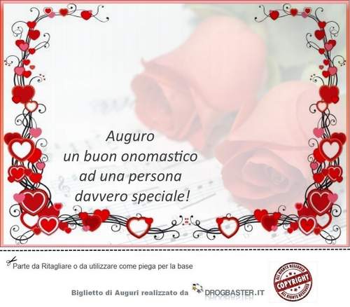 Auguri di buon onomastico