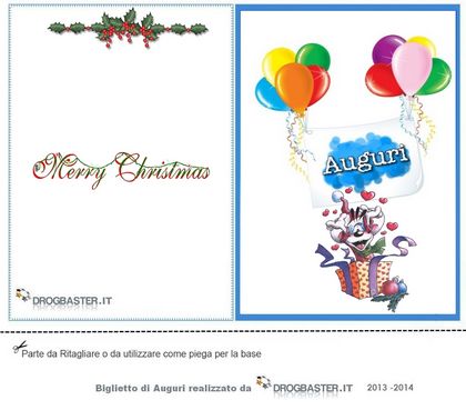 Auguri di Buon Natale, biglietto di Natalizio.