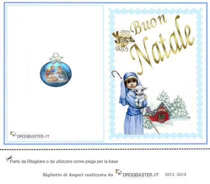 bigliettini da stampare gratis pastore con pecorella con tema natalizio