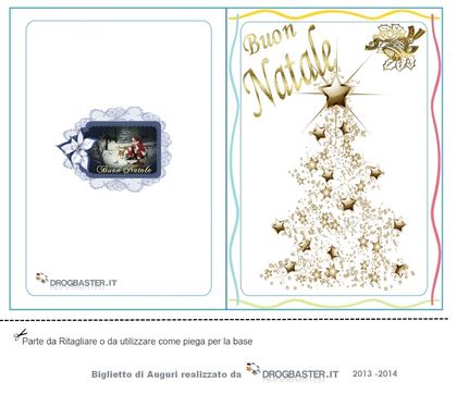 Biglietto auguri accompagnare con regalo Albero con scritta