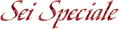 scritta sei speciale