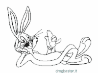 Colorare Bugs Bunny personaggio dei Cartoni Animati