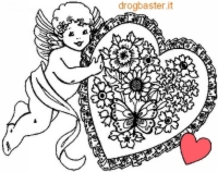 Immagine di San Valentino da colorare