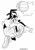 Walt Disney Pippo che gioca Pallacanestro