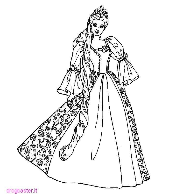 Disegni Da Colorare Barbie Principessa