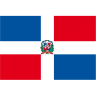 Bandiera ufficiale dal 1844 anno dell'indipendenza da Haiti