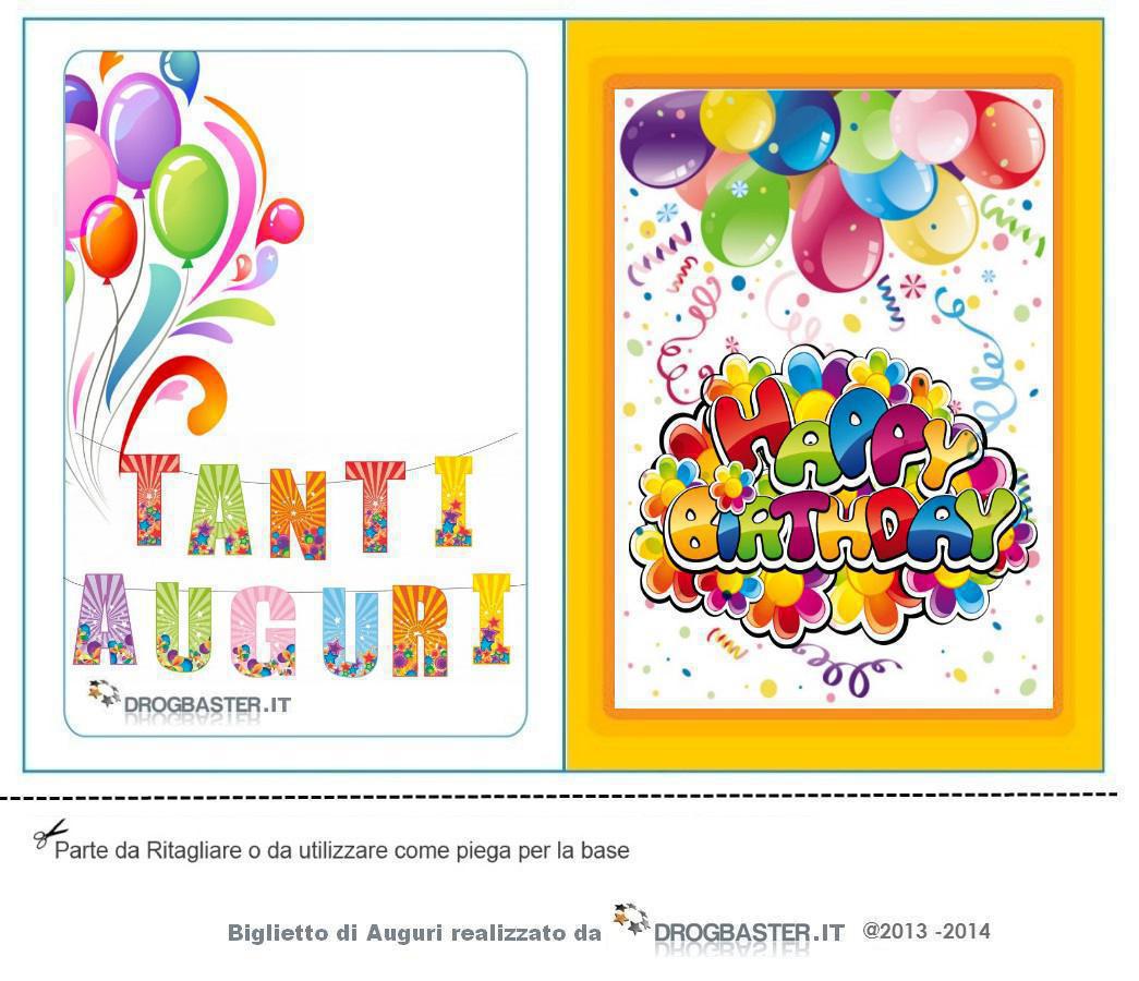 Biglietti Gratis Compleanno Stampa Il Biglietto D Auguri