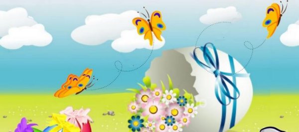copertina con immagine di pasqua per facebook