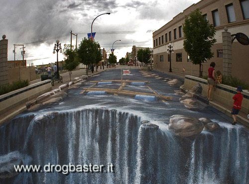 3D sidewalk art: foto pittura su strada
