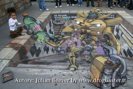 Disegni 3d di julian beever