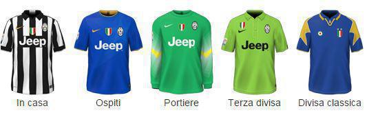 Juventus divise ufficiale della stagione