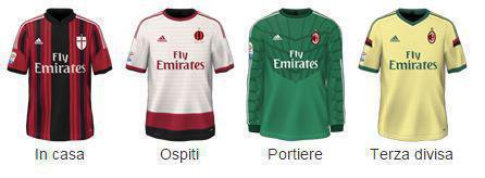 Milan divise ufficiale della stagione