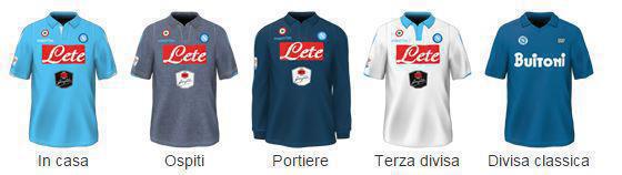 Napoli divise ufficiale della stagione