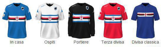 Sampdoria divise ufficiale della stagione