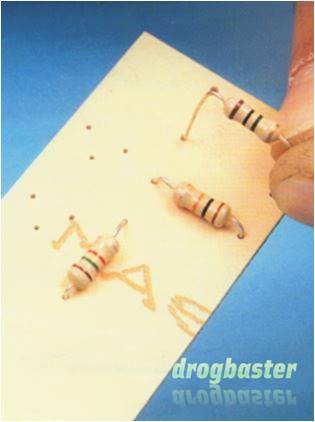 montare la resistenza in una basetta