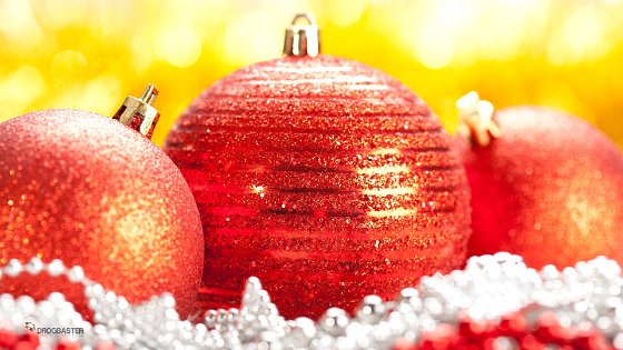 Sfondo per Capodanno con tre palle