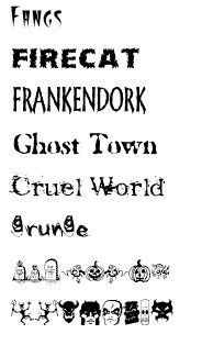 caratteri font dalla F alla O