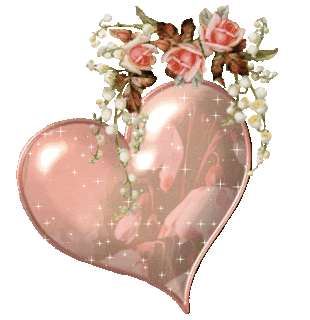 Screensaver per cellulare cuore con rose