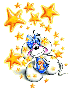 diddl con stelle glitterate