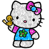 Hello Kitty immagine glitterata