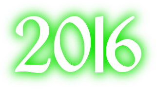 scritta in numero 2016