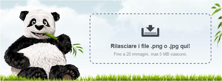 comprimere le immagini png e jpeg