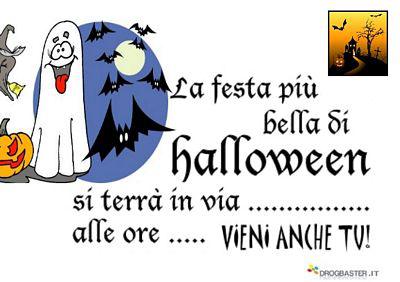 invito da stampare per Halloween