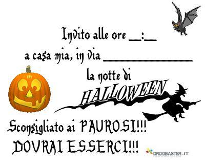 Zucca di Halloween per invito alla festa