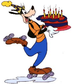 Pippo festeggia il compleanno con una torta