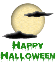 happy halloween notte con la luna