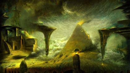 Sfondo Futurisco: elemento tempesta solare