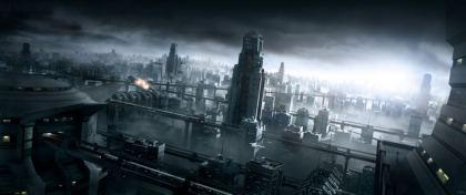 Città futuristica civiltà aliena