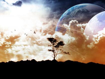 Panorama Fantascienza orbita dei Pianeti