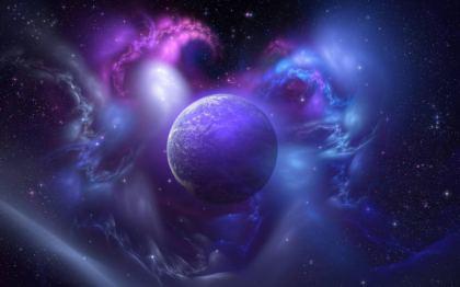 Sfondo Pianeta realizzato con photoshop