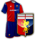 maglia e logo Genoa