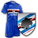 maglia e logo Sampdoria