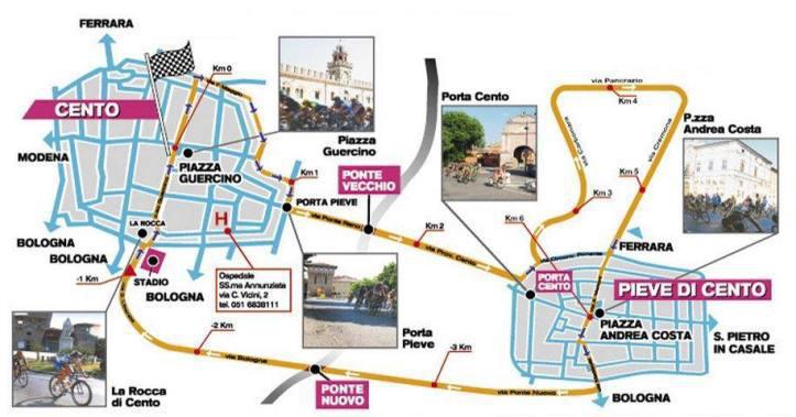 circuito mappa e percorsi del carnevale