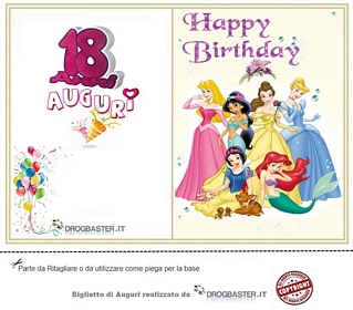 biglietto compleanno per donna 18 anni