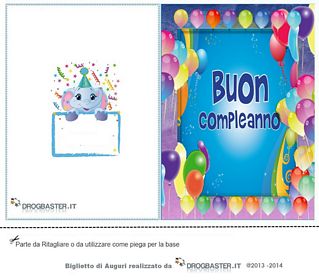 biglietto auguri compleanno