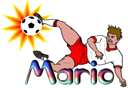 scritta animata mario