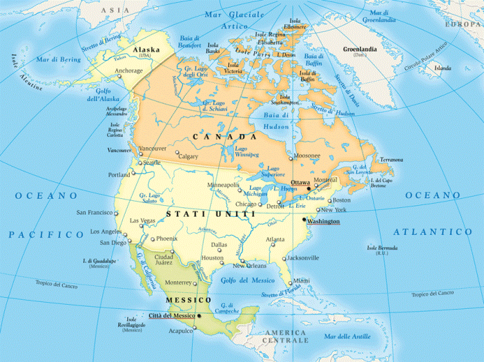 Stati e Nazioni Nord America
