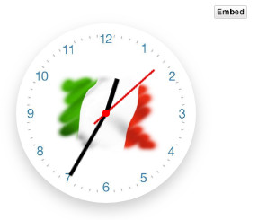 orologio Tricolore bandiera Italiana