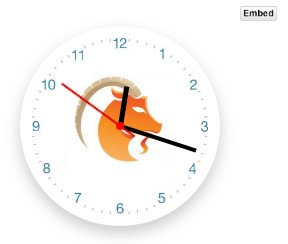 gratis orologio con lo stemma ariete