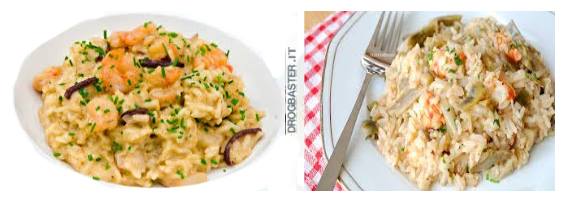 ricetta risotto carciofi e gamberetti