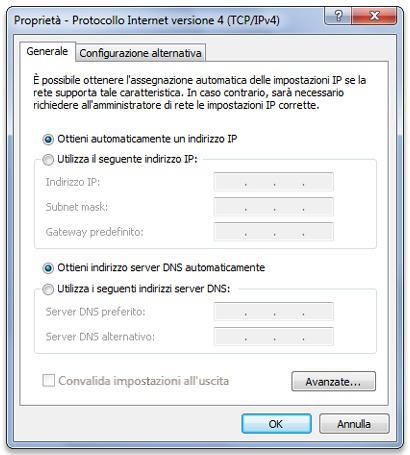 proprietà della connessione