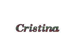 cristina scritta animata