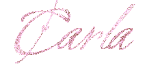 scritta glitter carla