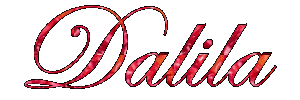 dalila scritta animata