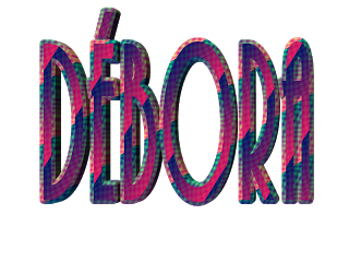 debora scritta glitterata