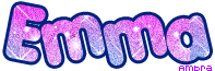 scritta glitter emma